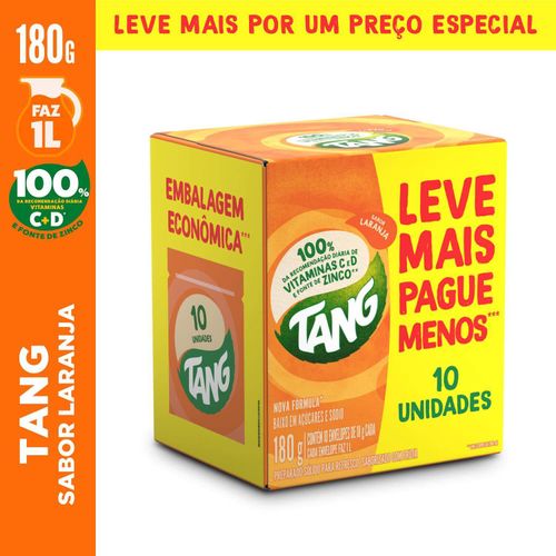 Refresco em pó sabor laranja caixa com 18 unidades de 18g - Tang