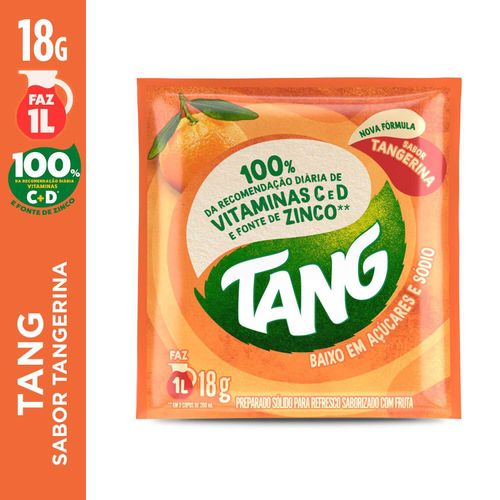 Refresco em pó sabor tangerina com 18g - Tang