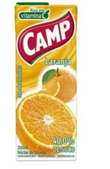 Suco sabor laranja 200ml - Camp