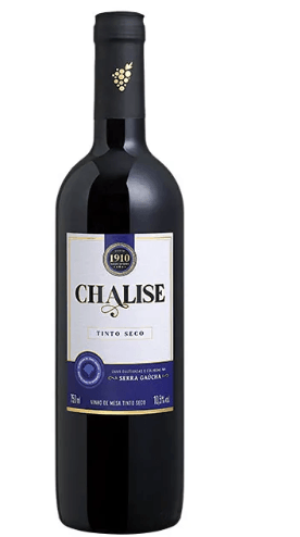 Vinho de mesa tinto seco 750ml - Chalise