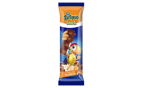 Chocolate ao Leite com recheio de baunilha  com 28g - Tortuguita Snack