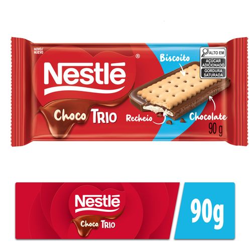 Chocolate Com Biscoito sabor Baunilha 90g - Nestle