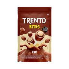 Chocolate Duo Stand Up Pouch Pacote com 120g - Trento Bites