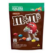 Confeito sabor Chocolate ao Leite Pacote com 148g - M&M