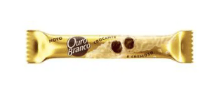 Wafer recheado com cobertura de chocolate branco 25g - Ouro Branco