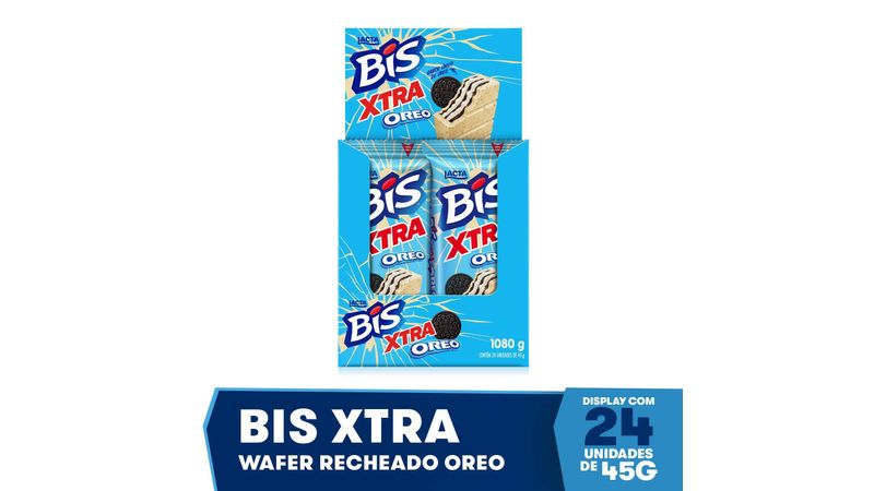 Chocolate Bis Xtra Oreo Caixa 24X45G - Ameripan Distribuidora - Os