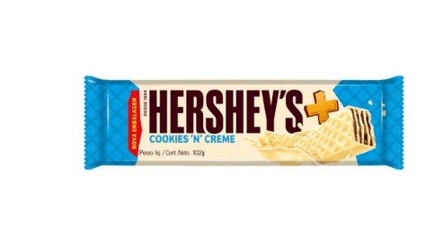 Wafer sabor mais Cookies'n'Creme com 102g - Hershey's