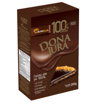 Cacau em pó 100% cacau com 200g - Dona Jura