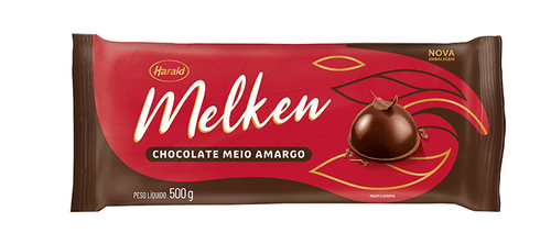 Cobertura em Barra Chocolate Meio Amargo com 500g - Melken