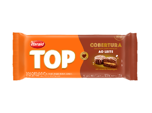 Cobertura em Barra sabor Chocolate ao Leite com 1,01Kg - Top