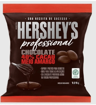Cobertura em formato de moeda sabor meio amargo 1,01kg - Hershey's