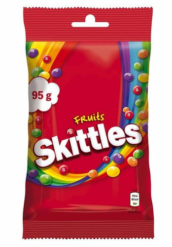 Bala sabor frutas original com 95g - Skittles