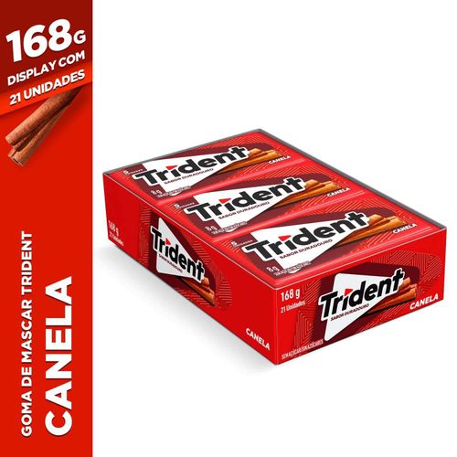 Chiclete sabor Canela caixa com 21 unidades de 8g - Trident