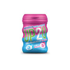 Chiclete UP2U Garrafa sabor Menta e Tutti Frutti 56g - Mentos