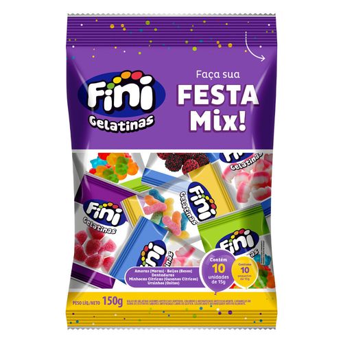 Festa Mix pacote com 10 unidades de 15g - Fini