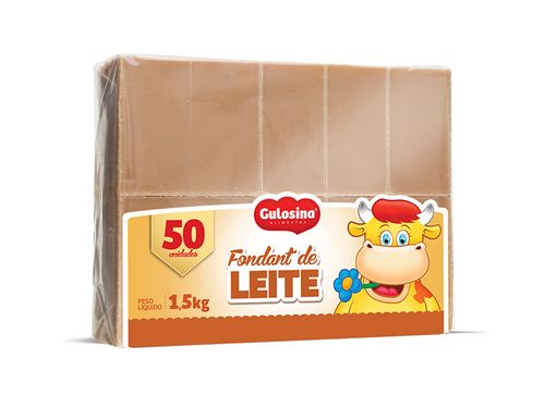 Fondant de Leite Pacote com 50 unidades - Gulosina