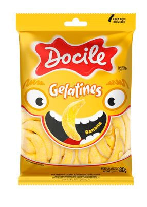 Gelatines banana com 80g - Docile