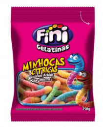 Minhocas Cítrica Pacote com 250g - Fini