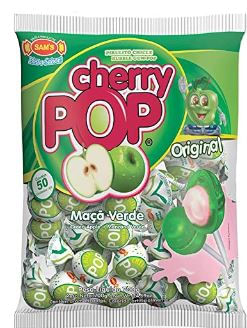 Pirulito Cherry Pop sabor maça verde - Sam's