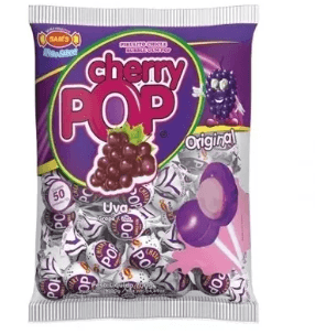 Pirulito Cherry Pop sabor uva e - Sam's