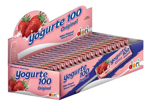 Pirulito sabor Yogurte caixa com 50 unidades 560g - Dori