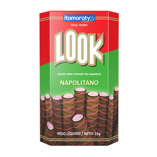 Stick Wafer Sabor Napolitano com 55g - Look