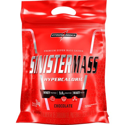 Sinister Mass sabor Chocolate 3Kg - Integral Médica