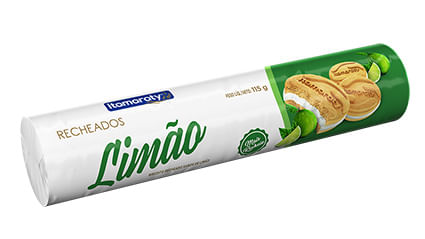 Biscoito Recheado sabor Limão com 115g - Itamaraty