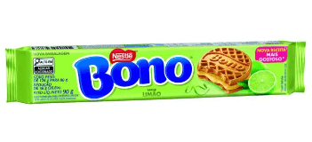 Biscoito Recheado sabor Limao com 90g - Bono