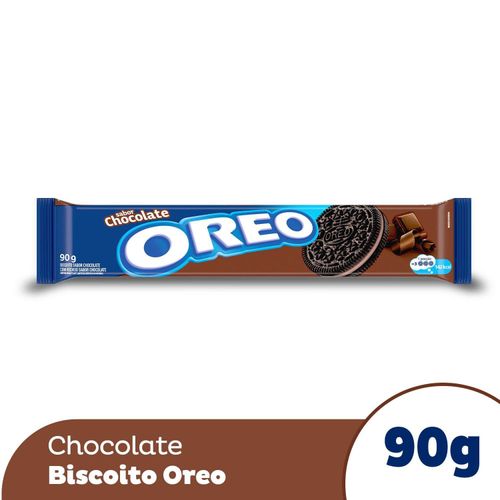 Biscoito Sabor Chocolate Recheado Pacote com 90g - Oreo