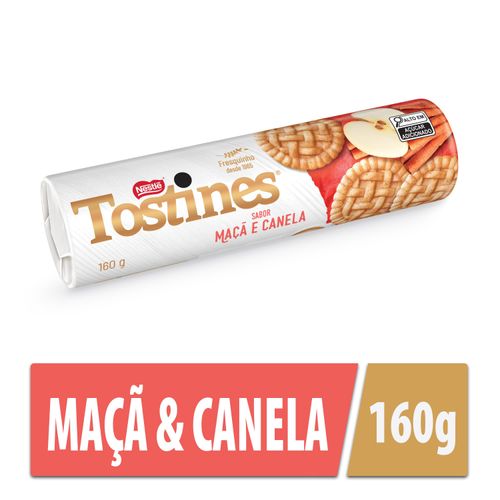 Biscoito sabor maça e canela 160g - Tostines