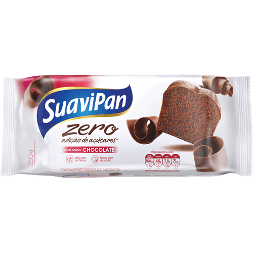 Bolo Zero sabor Chocolate 250g - SuaviPan