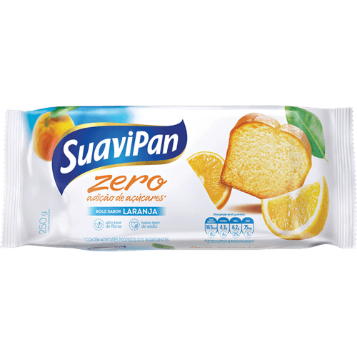 Bolo Zero sabor Laranja 250g - SuaviPan