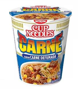 Cup Noodles sabor carne defumada 69g - Nissin