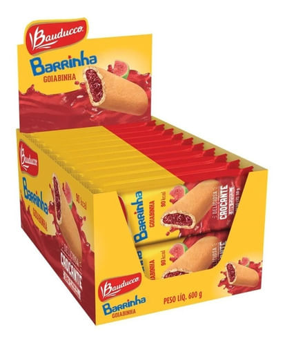 Maxi sabor Goiabinha caixa com 20 unidades de 25g - Bauducco