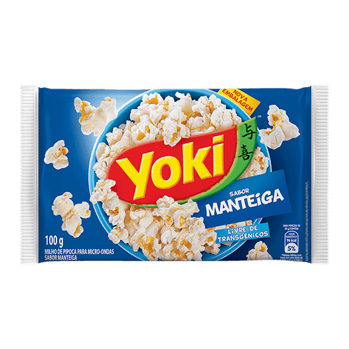 Pipoca de micro-ondas sabor manteiga 100g - Yoki