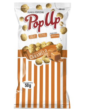 Pipoca sabor caramelo 50g - Pop Up