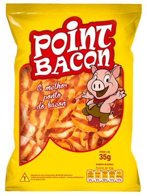 Salgadinho sabor Bacon com 60g - Point Bacon