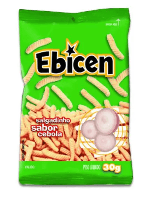 Salgadinho sabor cebola Pacote com 30g - Ebicen