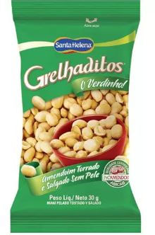 Amendoim salgado Grelhaditos 5 unidades de 30g - Santa Helena