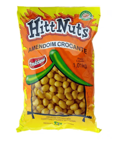 Amendoim tradicional crocante  com 1,01kg - Hitt Nuts