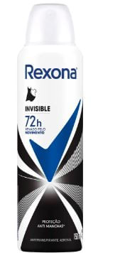 Antitranspirante aerossol 72h invisible 150ml - Rexona