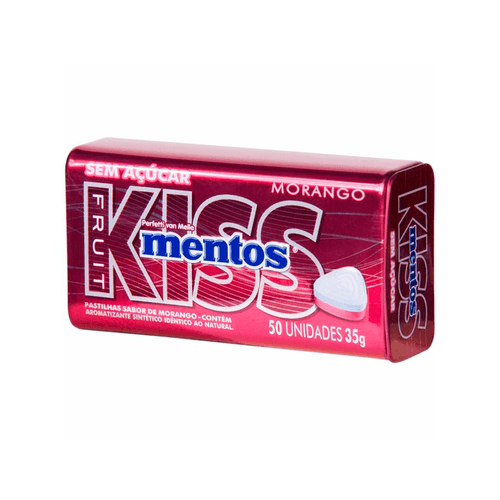 Bala Kiss sabor Morango 35g - Mentos