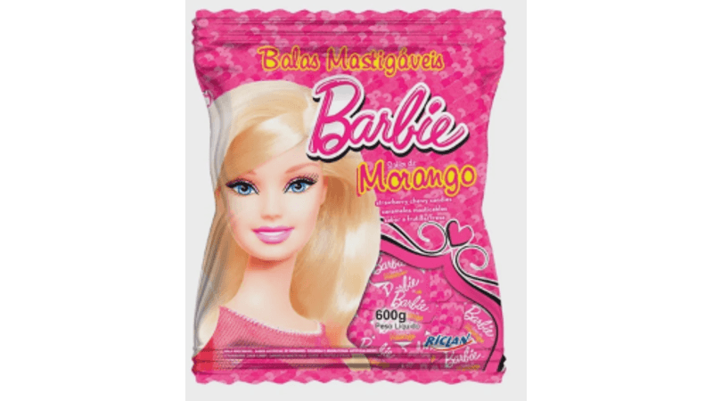 Bala Mastigável Barbie Sereia 600g- Freegells - Mania Pingo de Mel