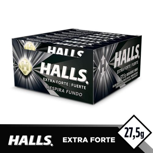 Bala sabor Extra Forte caixa com 21 unidades de 27,5g - Halls