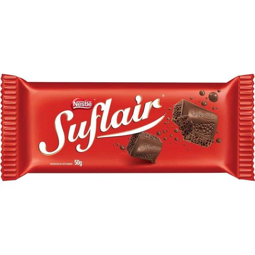 Barra de chocolate ao Leite com 50g - Suflair