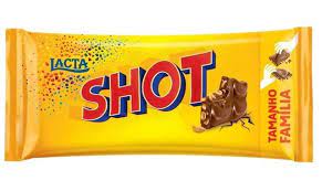 Barra de chocolate caixa com 17 unidades de  80g - Shot