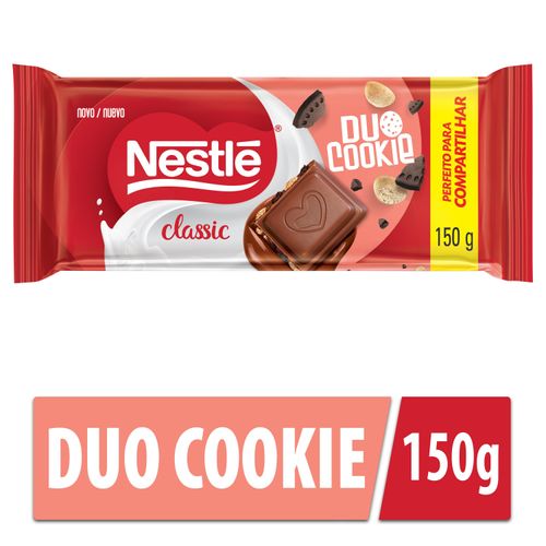 Barra de chocolate Classic Duo Cookie 150g - Nestle