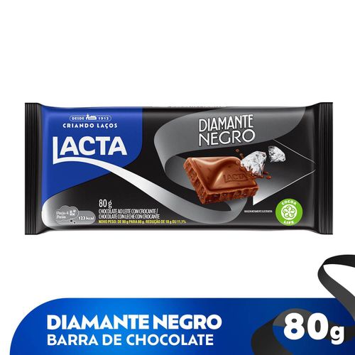 Barra de chocolate diamante Negro com 80g - Mondelez