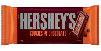 Barra de chocolate sabor cookies 'n' chocolate 77g - Hershey's